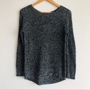 Fine Knit Blue & White Sweater